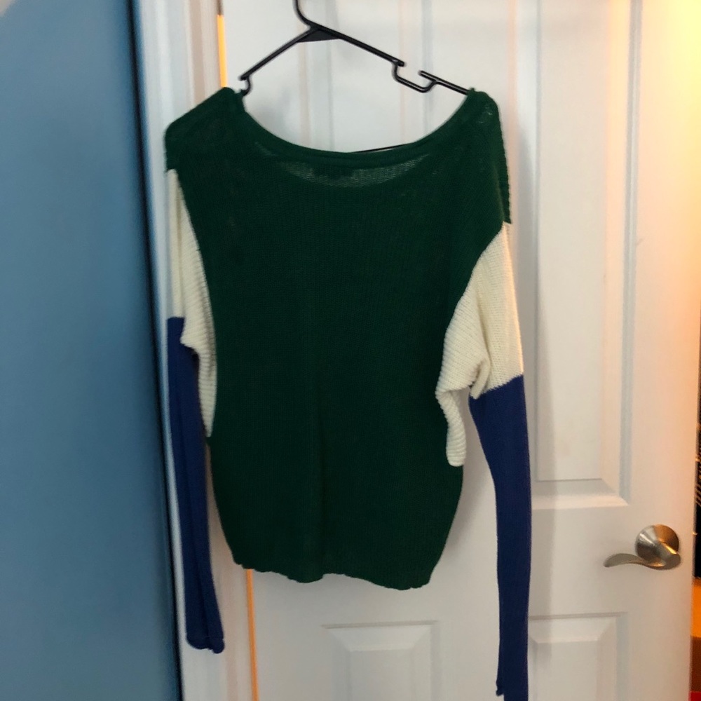 Color block sweater